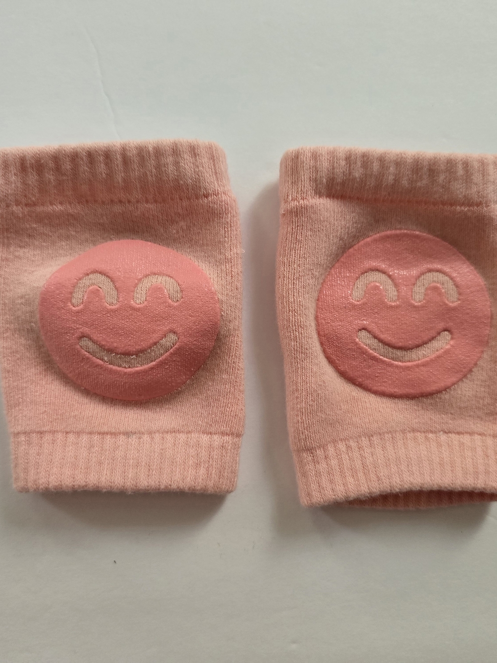 NWOT Amazon Pink Smiley Toddler Knee Pads - Non-Slip Play Protection
